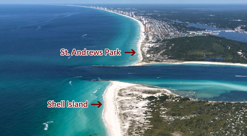 St. Andrews Park - Shell Island Panama City Beach - Florida